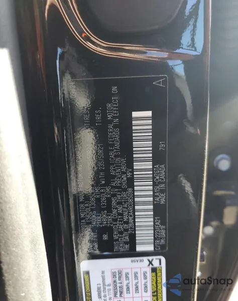 2024 Lexus Rx 350 Base из США, поврежденный, VIN 2T2BAMCA4RC085098